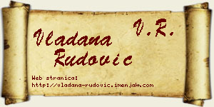 Vladana Rudović vizit kartica